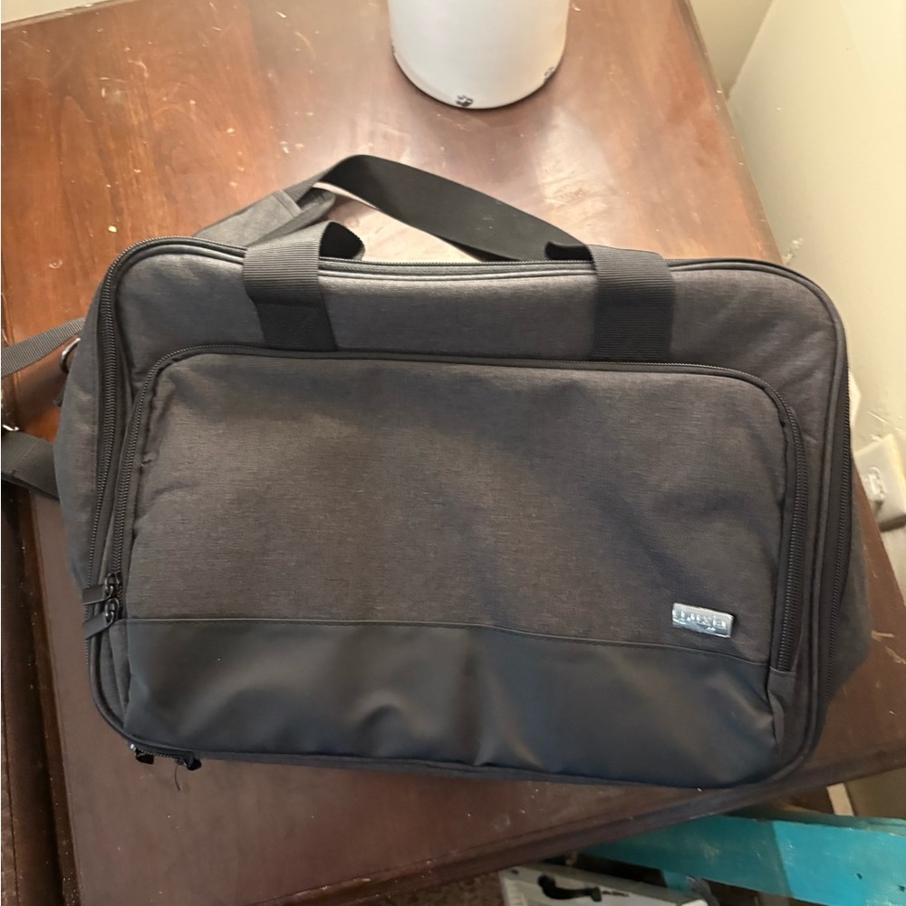 Luxja Black and Gray Laptop Bag